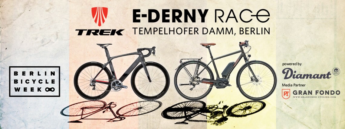 Trek E-Derny Race powered by Diamant 2016 tempelhofer damm granfondo cycling magazine derny berlin