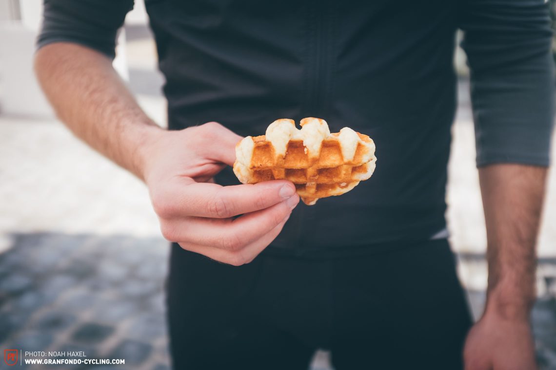 A frequent sight at the Spring Classics, you’ll need to grasp the intricacies of knowing what distinguishes a Gaufre de Liège from its Brussels-style counterpart. Here’s a clue: Liege waffles are thicker, stickier and far richer, whereas those from Brussels are lighter and fluffier.