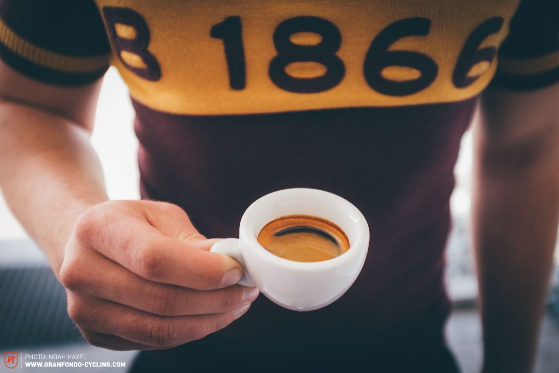 The one-stop-cure for any situation. Top of the Stelvio? Coast road near Barcelona? A good espresso will set up for any climb, (but Starbucks just won’t do).