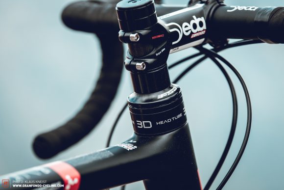 Heartbreaking looks: Argon 18’s adjustable 3D System aims to provide clean looks by replacing traditional spacers. But the headtube would need to be longer to really benefit from the system’s spectrum.