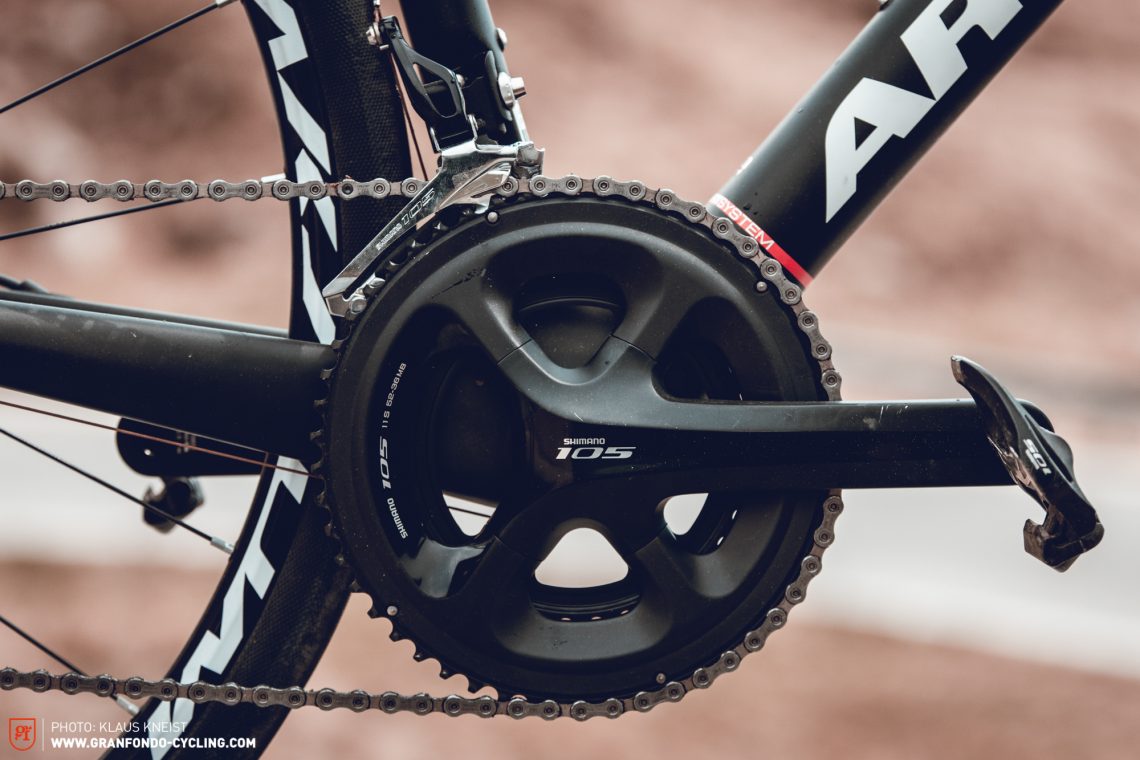 Budget friendly: Your bank balance will thank you for the Shimano 105 – at barely any cost to performance.