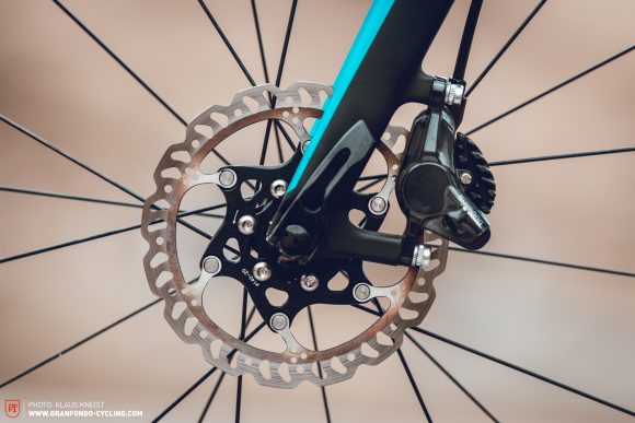 Limited: 160 mm discs should be the standard, especially for riders weighing above 80 kg who love going downhill as much as climbing. Trek, Giant and Argon 18 should do better.