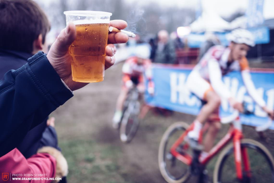 Given these hardships, you can even overlook the injustice that the crowd are downing beer and guzzling frites while the riders are giving their heart and soul to win the race – providing, of course, that the crowd cheer loudly enough.