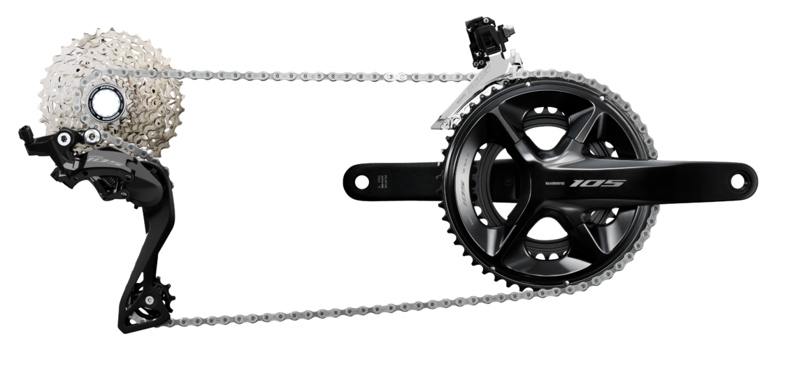 The mechanical Shimano 105 12-speed groupset – Believed dead and